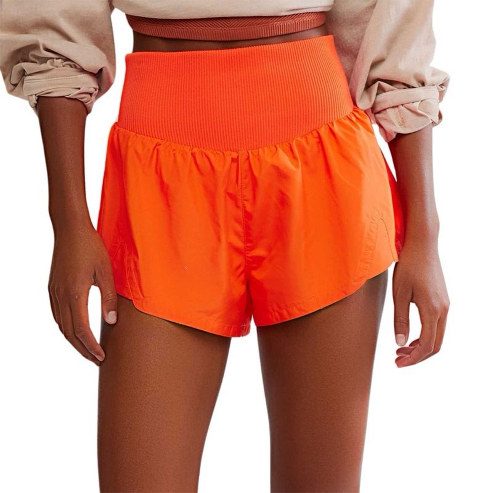 FP Movement by Free People Orange High-Waist Athletic Shorts